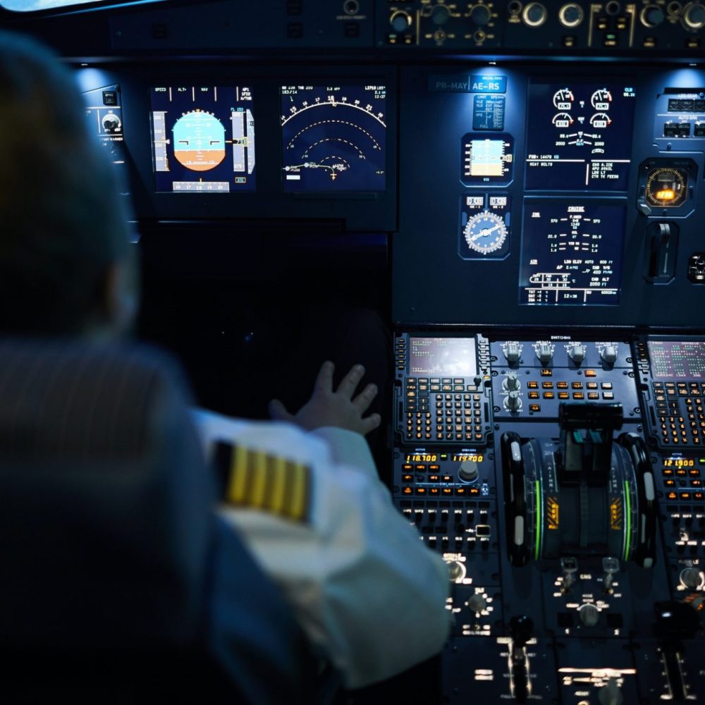 Plane on autopilot